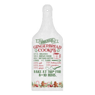 Handmade Gingerbread Cookies Cutting Board