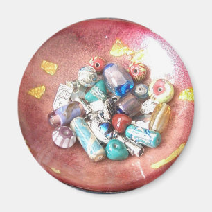 Handmade Glass Beads Magnet