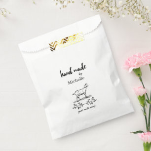 Handmade Goat Milk Soap Personalized Monogram Favour Bag