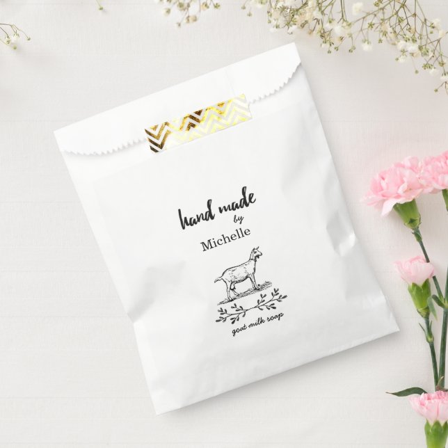Handmade Goat Milk Soap Personalized Monogram Favour Bag (Sealed)