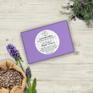 Handmade Homemade Lavender Scrub or Soap Label