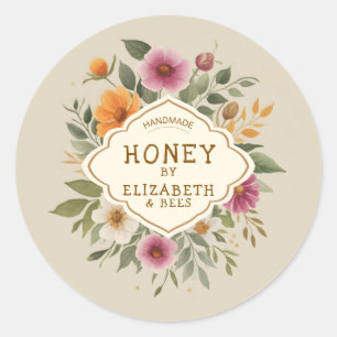 Handmade Honey Classic Round Sticker