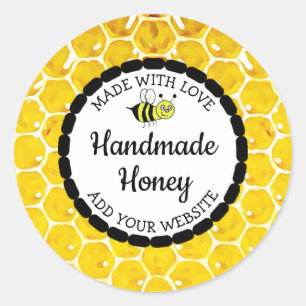 Handmade Honey Food Jar Labels