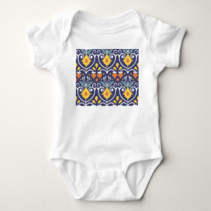 Handmade Ikat: Ethnic Boho Fabric Baby Bodysuit
