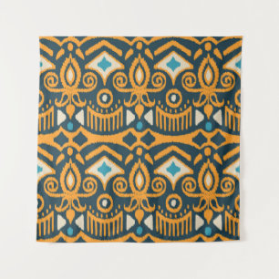 Handmade Ikat: ethnic fabric pattern Tapestry