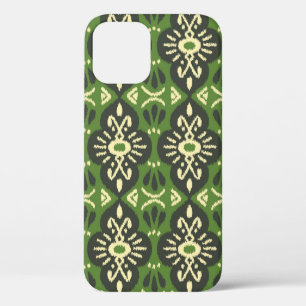 Handmade Ikat fabric. Ethnic seamless pattern. Asi iPhone 12 Case