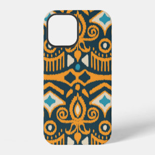 Handmade Ikat fabric. Ethnic seamless pattern. Asi iPhone 12 Case