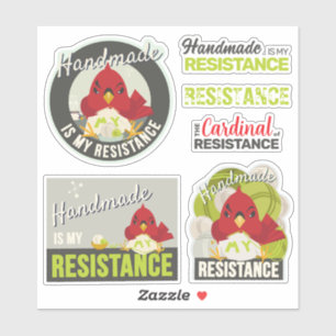"Handmade is My Resistance" olive lime Collection