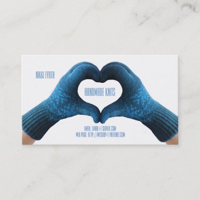 Handmade Knits Business Card (Front)