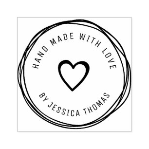 Handmade love personalized rubber stamp