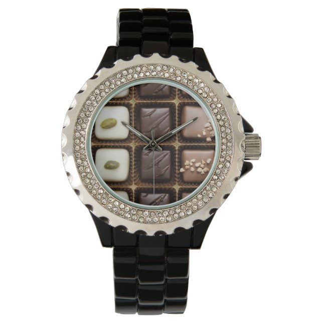 Handmade luxury chocolate in a box watch (Front)