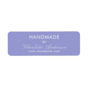 Handmade made by name violet label