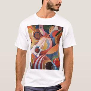 Handmade Music Abstract Painting T-Shirt
