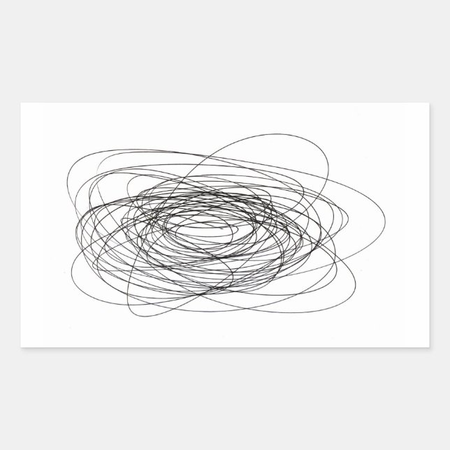 handmade pen scrawl scribble blot smudge daub smea sticker (Front)