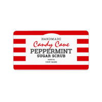 Handmade Peppermint Candy Cane Sugar Scrub