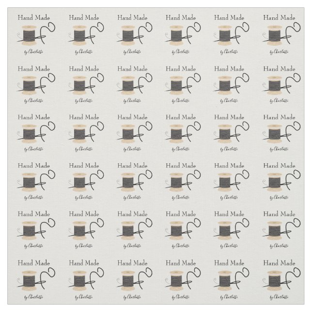 Handmade Personalized Cut And Sew Labels Fabric (Swatch)