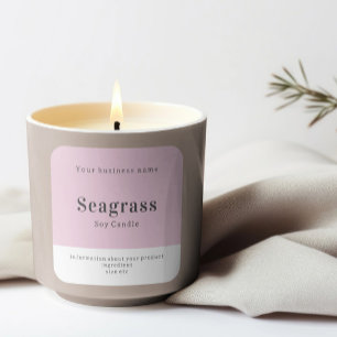 Handmade Personalized Product Information Square Sticker