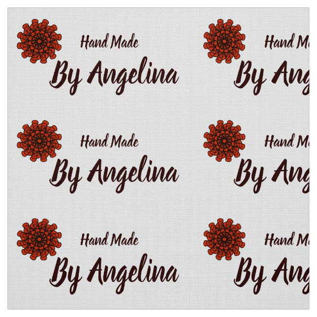 Handmade personalized sewing labels fabric (Swatch)