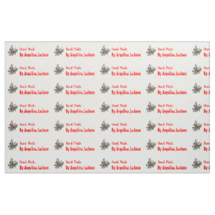 Handmade personalized sewing labels fabric