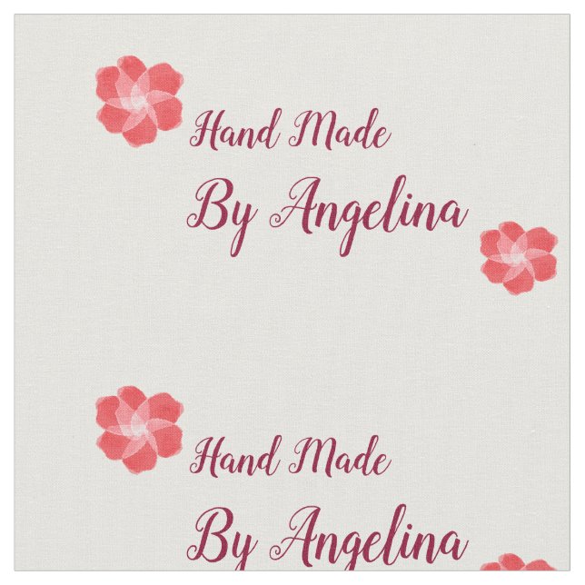Handmade personalized sewing labels fabric just cu (Close Up)