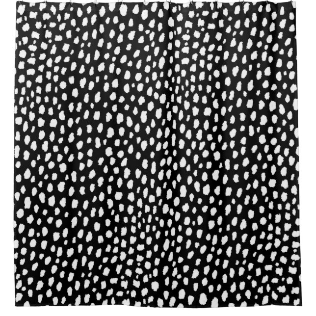 Handmade polka dot brush strokes (black and white) (Front)