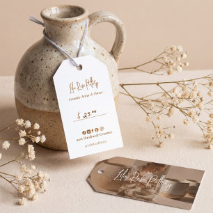 Handmade Pottery Business Brand Gift & Price Tag
