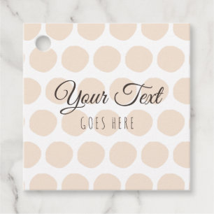 Handmade Product Blush Dots Simple Trendy Favour Tags