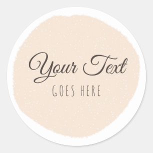 Handmade Product Blush Simple Trendy  Classic Roun Round Sticker