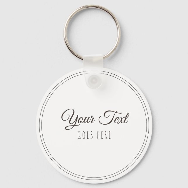 Handmade Product Vintage Simple Trendy  Keychain (Front)