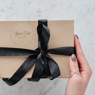 Handmade Product Vintage Simple Trendy Kraft Paper Classic Round Sticker