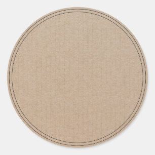 Handmade Product Vintage Simple Trendy Kraft Paper Classic Round Sticker