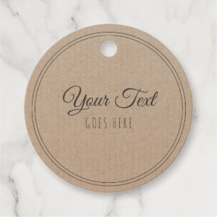 Handmade Product Vintage Simple Trendy Kraft Paper Favour Tags