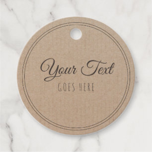 Handmade Product Vintage Simple Trendy Kraft Paper Favour Tags