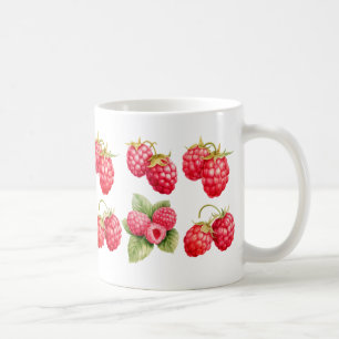 handmade raspberry art mug