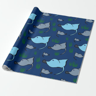 Handmade Sea Ray Ocean Themed Wrapping Paper 