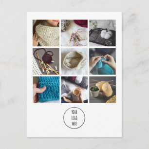 Handmade Shop Packaging Insert Collage + Coupon Postcard