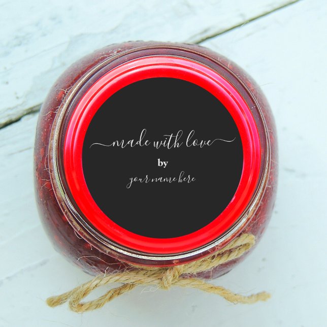 Handmade Simple Elegant Packaging Classic Round Sticker (Handmade Simple Elegant Packaging Classic Round Sticker
)