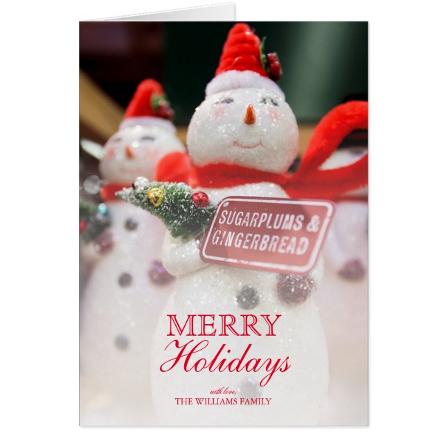 Handmade Snowman Ornament (Front)