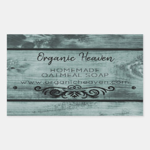 Handmade Soap Rustic Wood Country Product Label