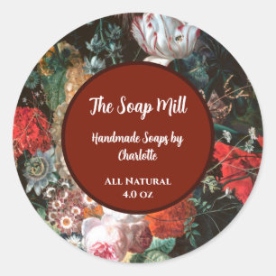 Handmade Soaps Floral Product Label