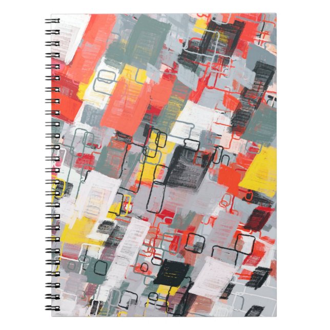 Handmade surreal abstract pattern. Modern artistic Notebook (Front)