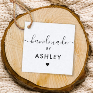 Handmade Tags, Custom Craft Shop Gift Tag, Kraft Favour Tags