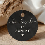 Handmade Tags, Custom Craft Shop Tag, Chalkboard Favour Tags<br><div class="desc">These are the perfect little gift tags. You can customize front and back text.</div>