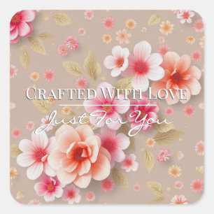 Handmade Thank You Stickers • Cute Order Packaging