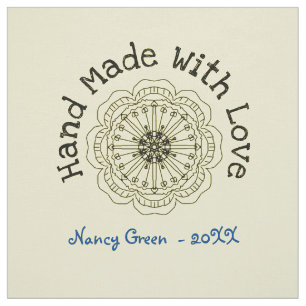Handmade Uncut Personalized Quilt Sewing Labels Fabric