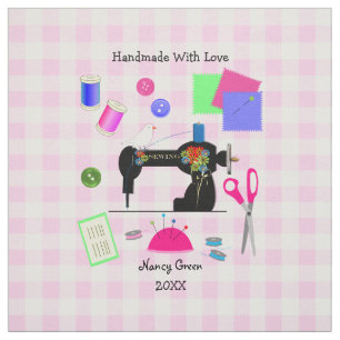 Handmade Uncut Personalized Quilt Sewing Labels Fabric