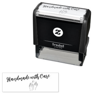 Handmade With Care Custom   Self-inking Stamp