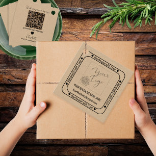 Handmade with Love Business Promo - Kraft Favour Tags