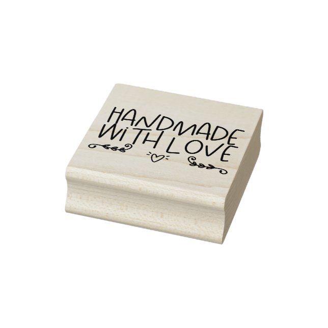 Handmade with love business Wood Art Stamp (Stamp)