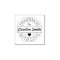 Handmade with love by custom name rubber stamp